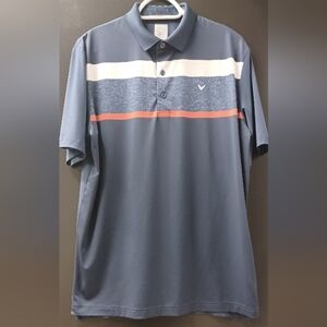 Callaway Men's Medium Golf Polo Shirt Athletic Fit Sports